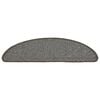 vidaXL Stufenmatten 15 Stk. 56x17x3 cm Grau Halbrund