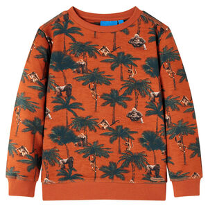 vidaXL Kinder-Sweatshirt Helles Rostbraun 116