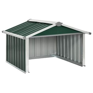 vidaXL Rasenm&auml;her Garage 92x97x63 cm Verzinkter Stahl Gr&uuml;n