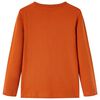 Kinder-Langarmshirt Rostbraun 104