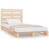 vidaXL Massivholzbett ohne Matratze 75x190 cm Kiefernholz
