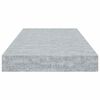 vidaXL Schweberegale 4 Stk. Betongrau 50x23x3,8 cm MDF