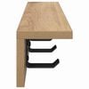 vidaXL Wandmontierter nachttisch Artisan-Eiche 40 x 10,5 x 10,5 cm