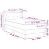 vidaXL Boxspringbett mit Matratze Dunkelbraun 100 x 200 cm Stoff