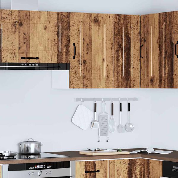 vidaXL K&uuml;chen-H&auml;ngeschrank Kalmar Altholz-Optik Holzwerkstoff