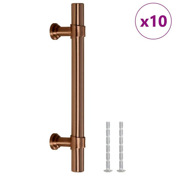 vidaXL M&ouml;belgriffe 10 Stk. Bronzen 96 mm Edelstahl
