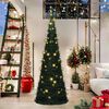 vidaXL K&uuml;nstlicher Pop-Up-Weihnachtsbaum mit Beleuchtung Gr&uuml;n 180 cm