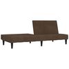 vidaXL Schlafsofa 2-Sitzer Braun Mikrofasergewebe