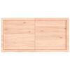 vidaXL Tischplatte 120x60x(2-6) cm Massivholz Eiche Unbehandelt