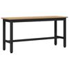 vidaXL Esstischbank 100 x 32,5 x 48,5 cm Ingenieure Holz und Stahl