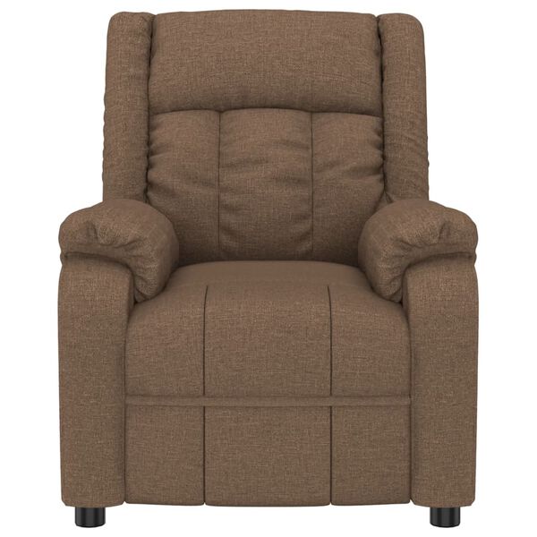 vidaXL Massagesessel Braun Stoff