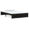 vidaXL Massivholzbett Schwarz 120x190 cm