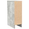vidaXL Nachttisch mit Schublade Betongrau 20x36x60 cm