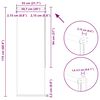 vidaXL Verdunkelungsrollo Cremewei&szlig; 55x175cm Stoffbreite 50,7 cm