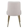 Venture Home Esszimmerst&uuml;hle 2 Stk. Velvet Deluxe Samt Beige Messing