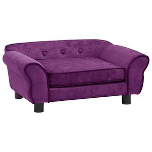 vidaXL Hundesofa Burgunderrot 72x45x30 cm Pl&uuml;sch