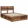 vidaXL Bettrahmen Altholz 140 x 190 cm Massives Kiefernholz