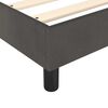 vidaXL Boxspringbett mit Matratze Dunkelgrau 200x200 cm Samt