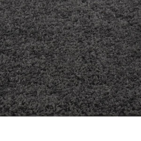 vidaXL Teppich Shaggy Hochflor Anthrazit 160x230 cm