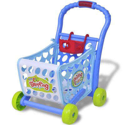 Kinder Einkaufswagen Spielzeug 3in1 Blau