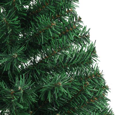 vidaXL Künstlicher Halb-Weihnachtsbaum mit Ständer Grün 120 cm PVC