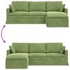 vidaXL Sofa Hellgr&uuml;n 198 x 134 x 80 cm Samt