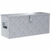 vidaXL Aluminiumkiste 76,5&times;26,5&times;33 cm Silbern