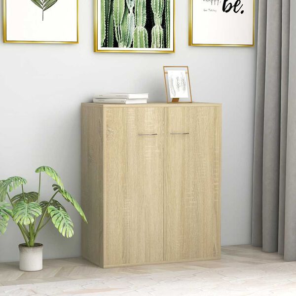 vidaXL Sideboard Sonoma-Eiche 60x30x75 cm Holzwerkstoff