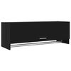vidaXL Kleiderschrank Schwarz 100x32,5x35 cm Holzwerkstoff