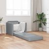 vidaXL Schlafsofa 60cm Hellgrau Stoff
