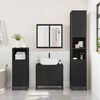 vidaXL Badschrank Schwarz 35x37,5x100 cm Holzwerkstoff