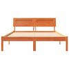 vidaXL Bettrahmen Wachsbraun 120 x 200 cm Massives Kiefernholz