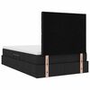 vidaXL Bett mit Stauraum und LED Schwarz 120 x 190 cm Polyester