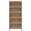 vidaXL B&uuml;cherregal 2 pcs Kunsthandwerk Eiche 80 x 30 x 155 cm