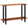 vidaXL Konsolentisch mit Regal Braun und Schwarz 110 x 30 x 75 cm