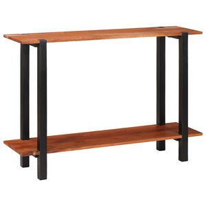 vidaXL Konsolentisch mit Regal Braun und Schwarz 110 x 30 x 75 cm