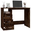 vidaXL Schreibtisch mit Schubladen R&auml;uchereiche 102x50x76 cm