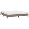 vidaXL Bettgestell ohne Matratze Taupe 160x200 cm Stoff