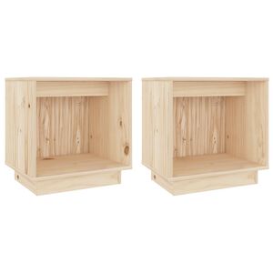 vidaXL Nachttische 2 Stk. 40x30x40 cm Massivholz Kiefer