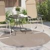 vidaXL Bereichsteppiche Rund Beige &Oslash; 120 CM
