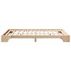 vidaXL Bettrahmen Natur 120 x 190 cm Massives Kiefernholz