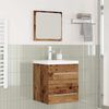 vidaXL Badezimmerm&ouml;bel-Set mit Schubladen 2 pcs Altholz Holzwerkstoff