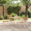 vidaXL Gartenstuhl 4 pcs &Ouml;l-Natur 56 x 54,5 x 87 cm Massivholz Teak
