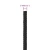 vidaXL Bootsseil Schwarz 2 mm 500 m Polypropylen