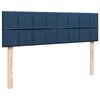 vidaXL Ottoman-Bett mit Matratzen Blau 160x200 cm Stoff