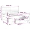 vidaXL Boxspringbett mit Matratze Schwarz 160x200 cm Stoff