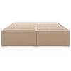 vidaXL Bettgestell Cappuccino-Braun 200x200 cm Kunstleder