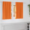 vidaXL Verdunkelungs-Vorhänge mit Ringen 2 pcs Helles Orange