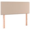 vidaXL Boxspringbett Matratze Cappuccino-Braun 120x190 cm Kunstleder