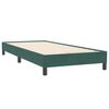 vidaXL Boxspringbett ohne Matratze Dunkelgr&uuml;n 100x220 cm Samt